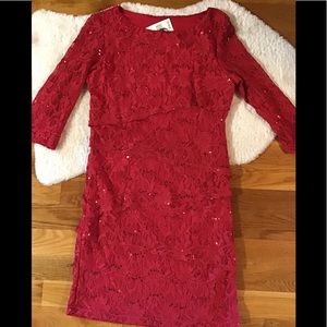 Women’s Ronnie Nicole size 16 NWT red dress party dressy